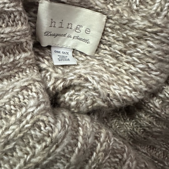 Hinge Textured Knit Women's Sweater in Brown - Picture 5 of 6